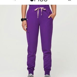 High Waisted Zamora Jogger Scrub Pants Magic Purp